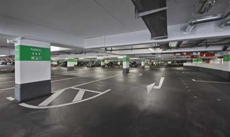 bâtiments et parkings